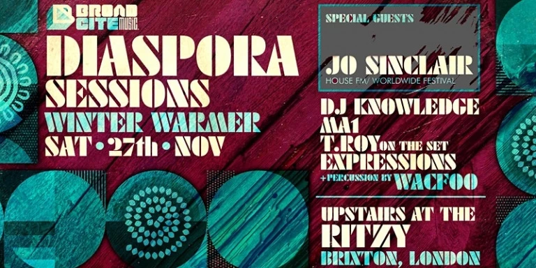 Diaspora Sessions with Special Guests COOLY G + JO SINCLAIR + WACFOO